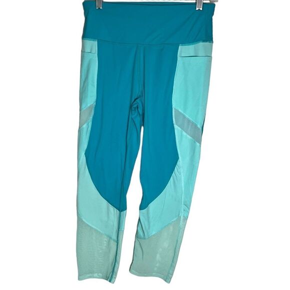 AVIA CROPPED Leggings Blue/green Size M - Picture 1 of 6